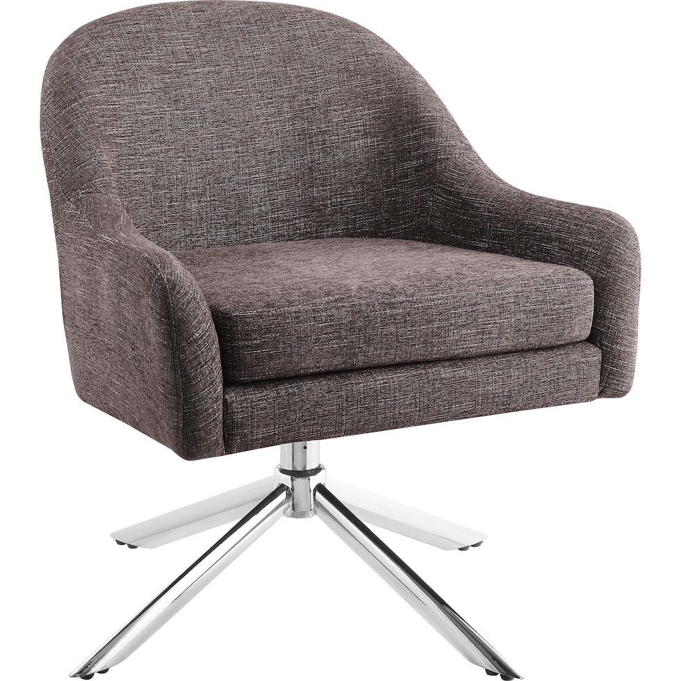 adler gray accent chair   