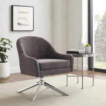 adler gray accent chair   