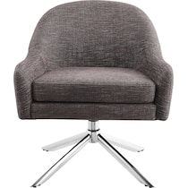 adler gray accent chair   