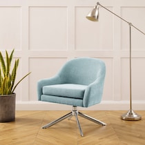 adler green accent chair   