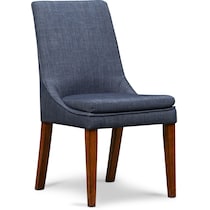 adler indigo upholstered side chair   
