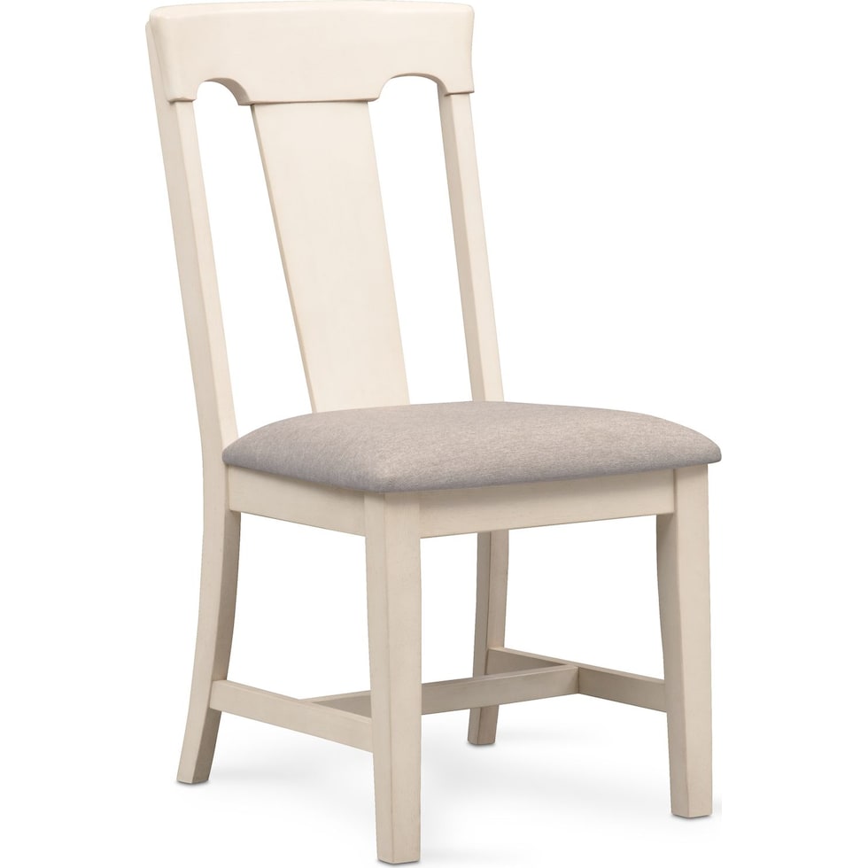 adler white side chair   