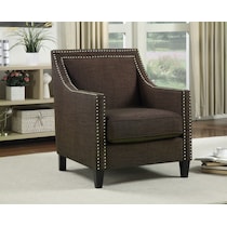 adonis dark brown accent chair   