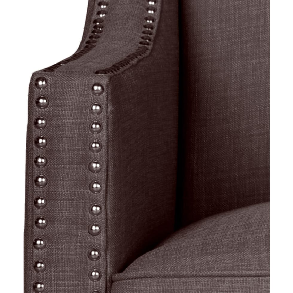 adonis dark brown accent chair   