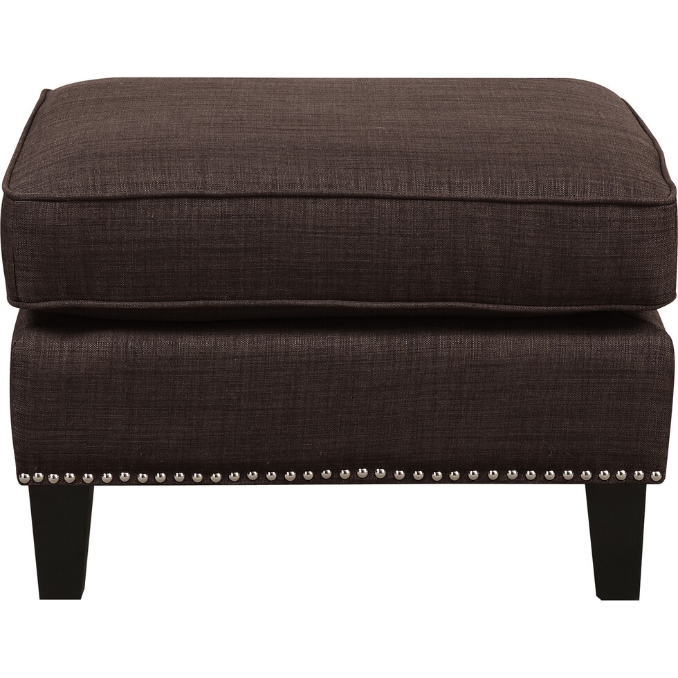 adonis dark brown ottoman   