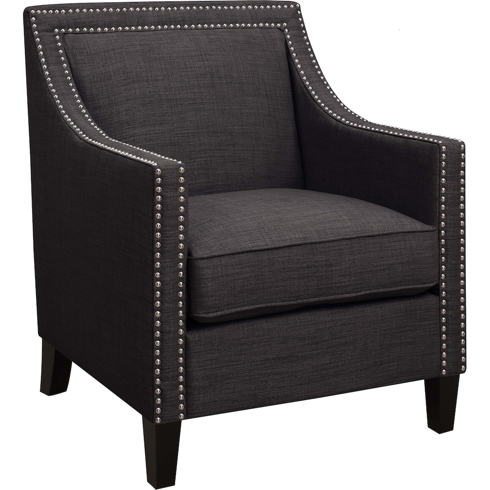 adonis gray accent chair   