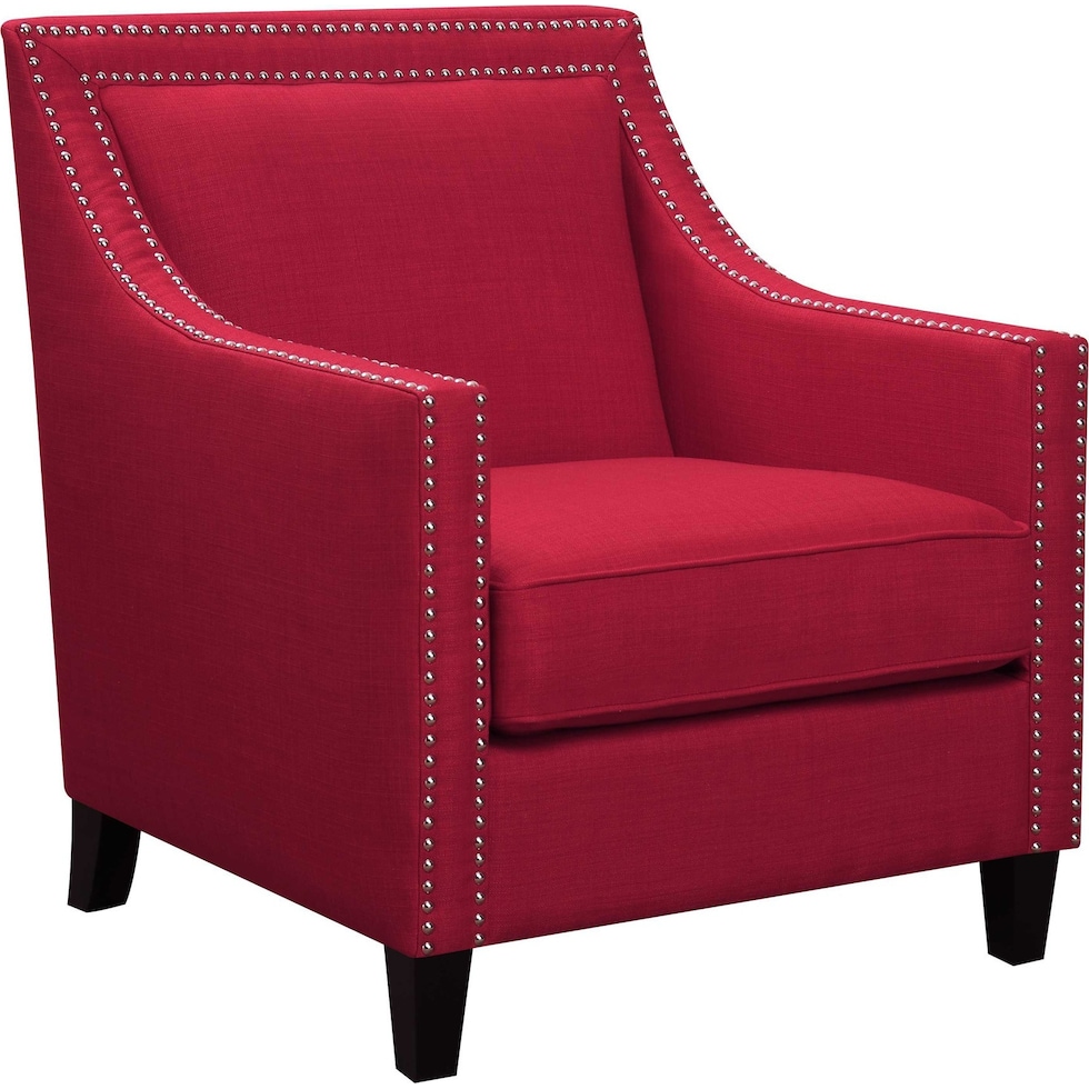 adonis red accent chair   