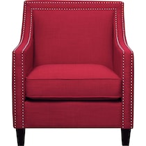 adonis red accent chair   
