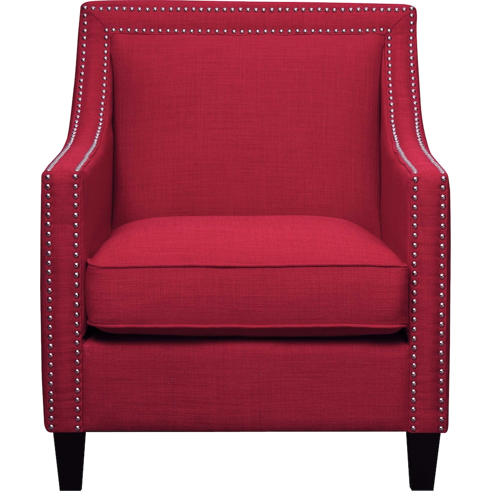adonis red accent chair   