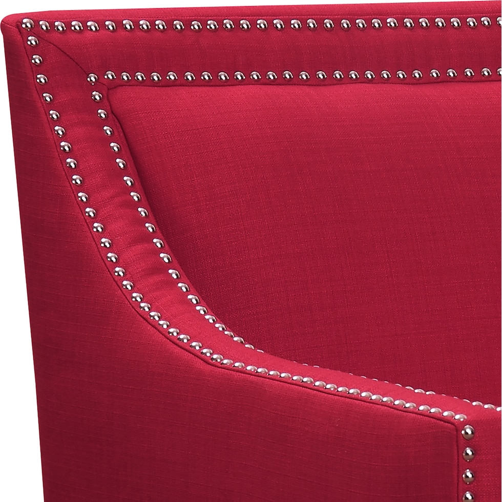 adonis red accent chair   