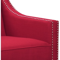 adonis red accent chair   