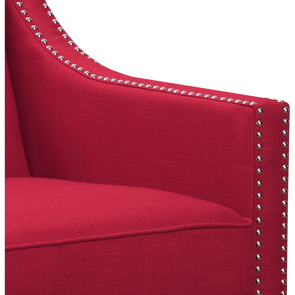 adonis red accent chair   