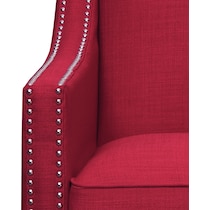 adonis red accent chair   