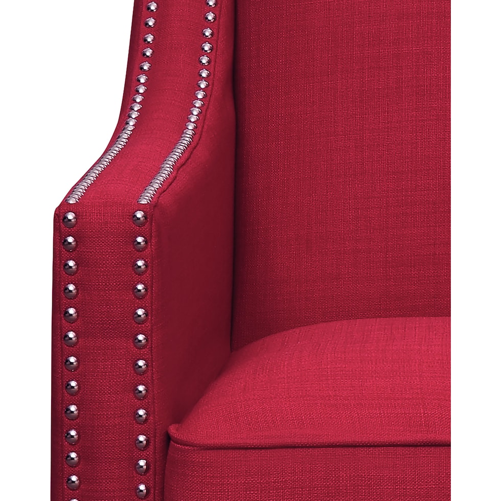 adonis red accent chair   