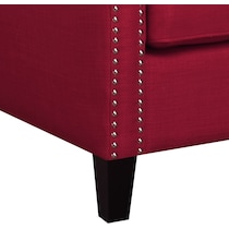 adonis red accent chair   