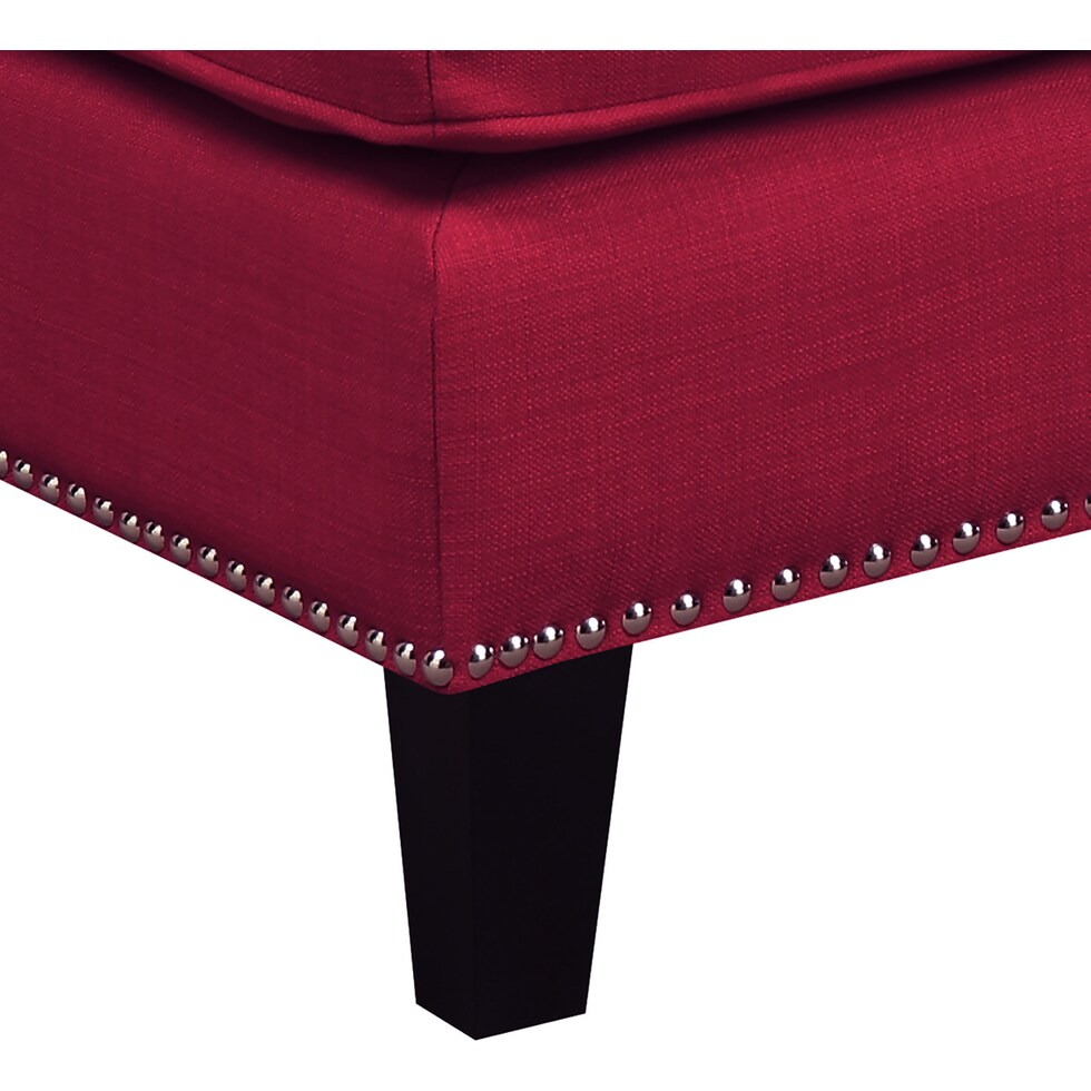 adonis red ottoman   