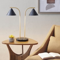 adora black table lamp   