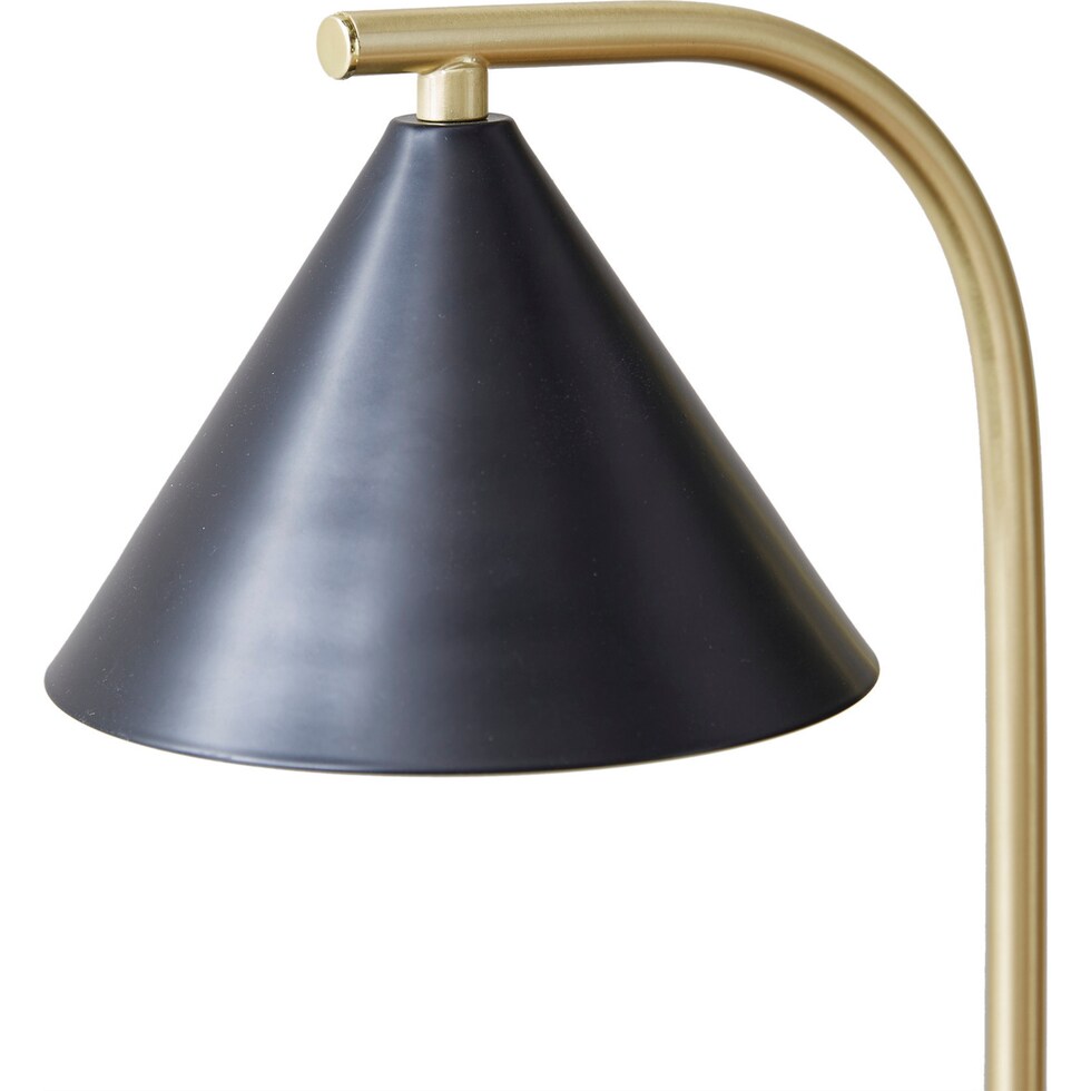 adora black table lamp   