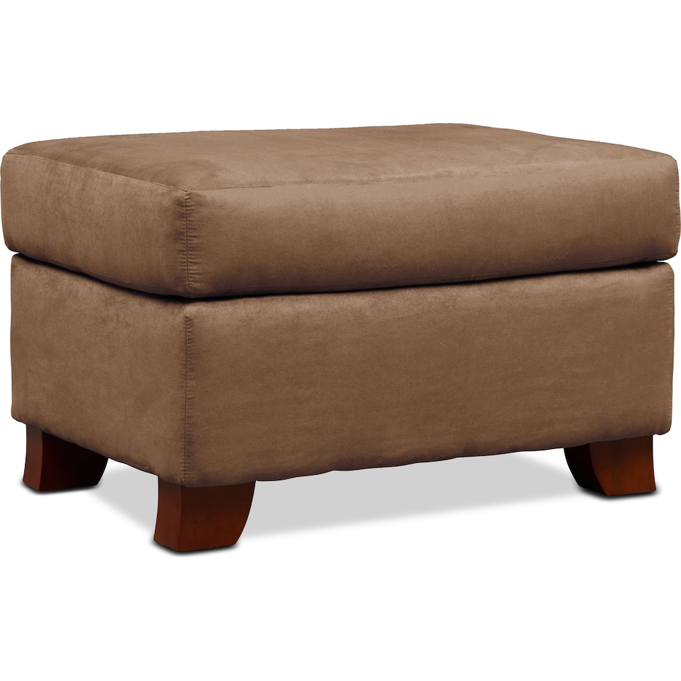 adrian dark brown ottoman   