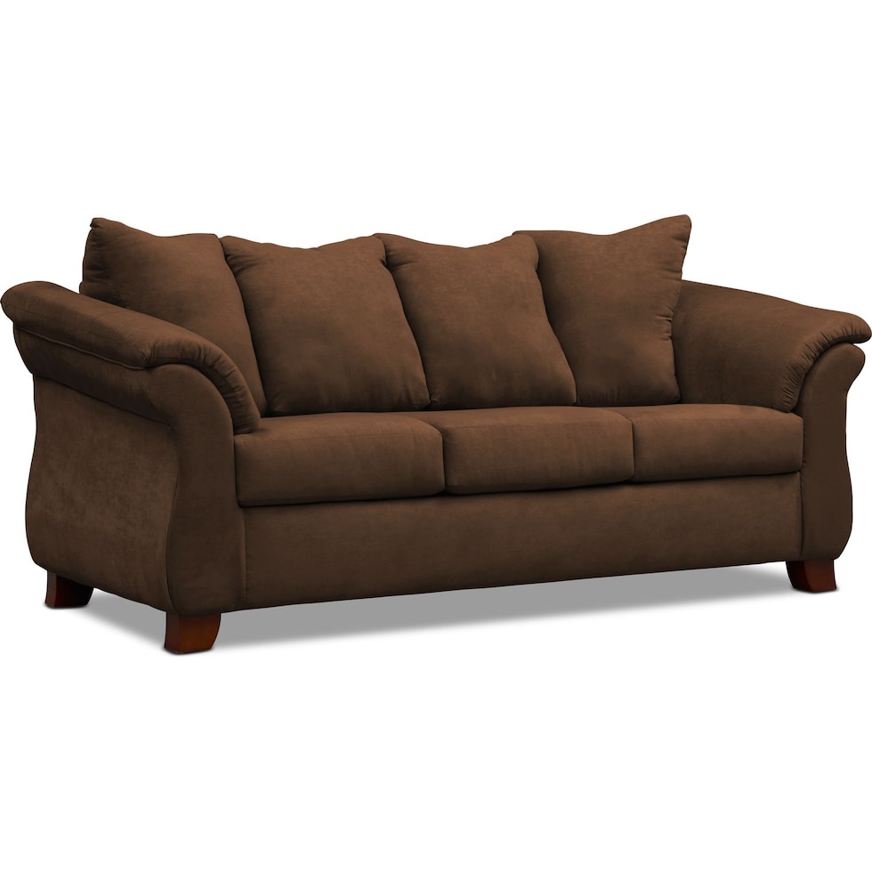 adrian dark brown sofa   