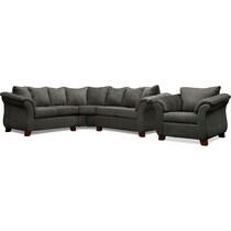 adrian gray  pc sectional and chair   