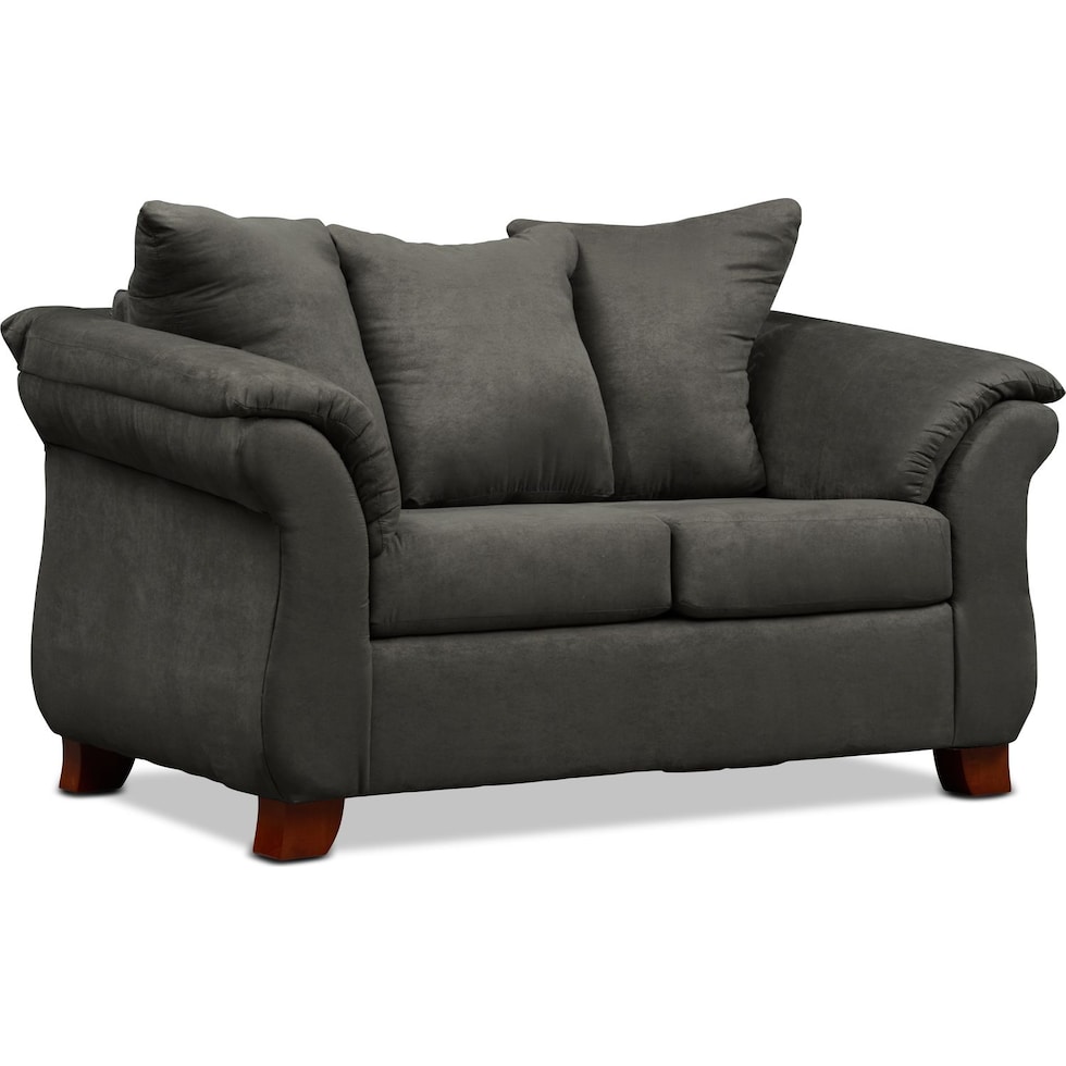 adrian gray loveseat   