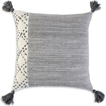 adrift gray outdoor pillow   