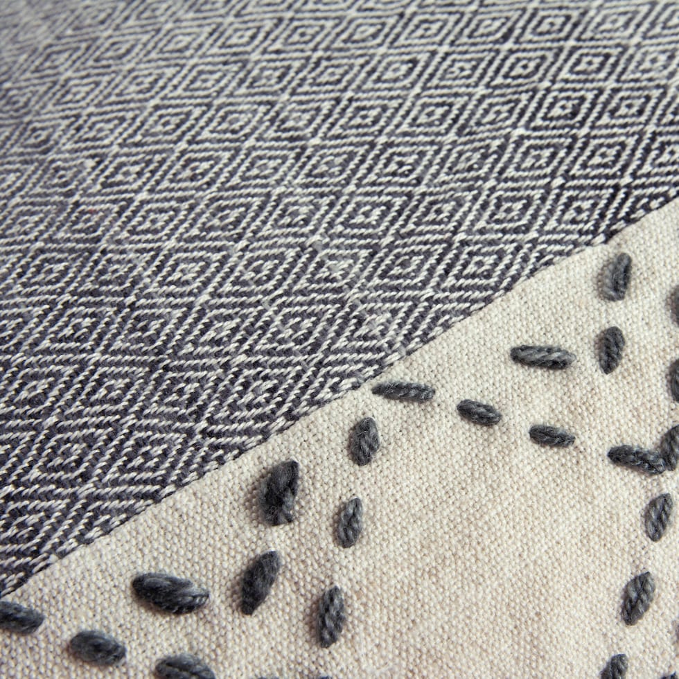 adrift gray outdoor pillow   