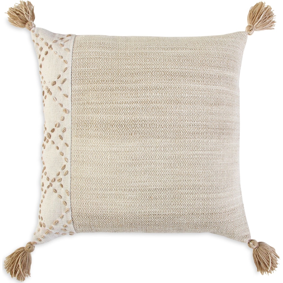 adrift neutral outdoor accent pillow   