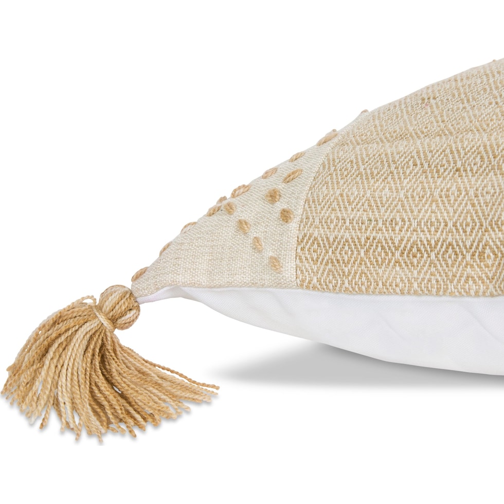 adrift neutral outdoor accent pillow   