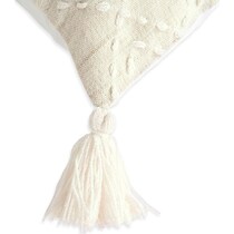 adrift white outdoor pillow   