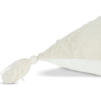 adrift white outdoor pillow   