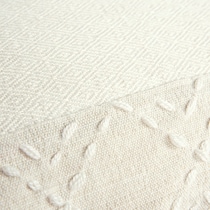 adrift white outdoor pillow   