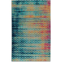 aeneas multicolor area rug  x    