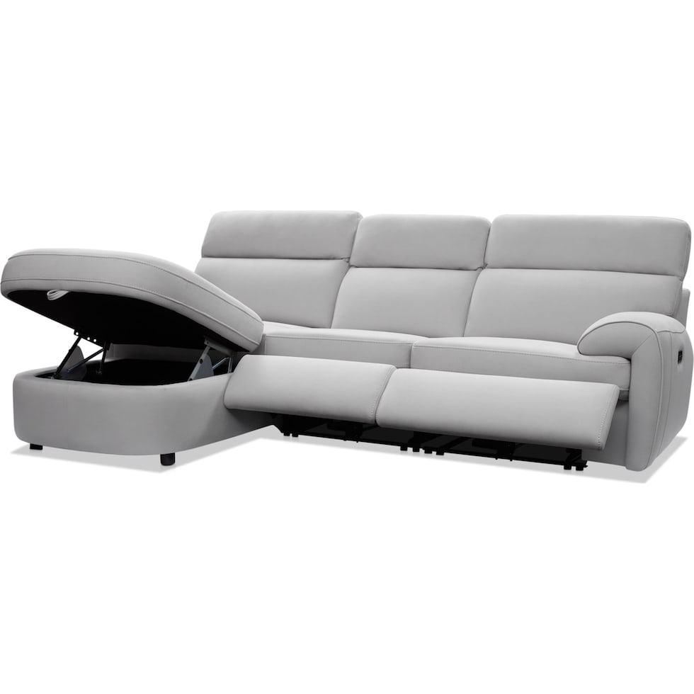 aero gray sectional   