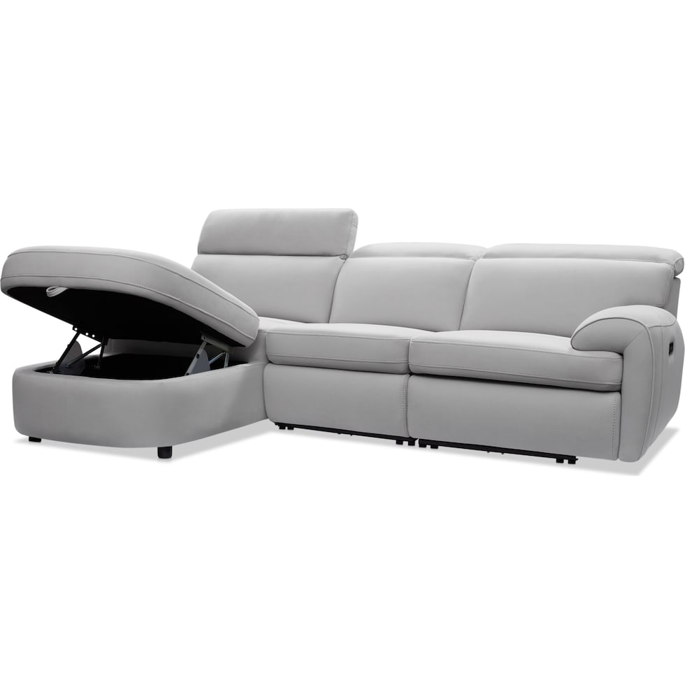 aero gray sectional   