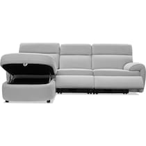 aero gray sectional   