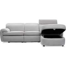 aero gray sectional   