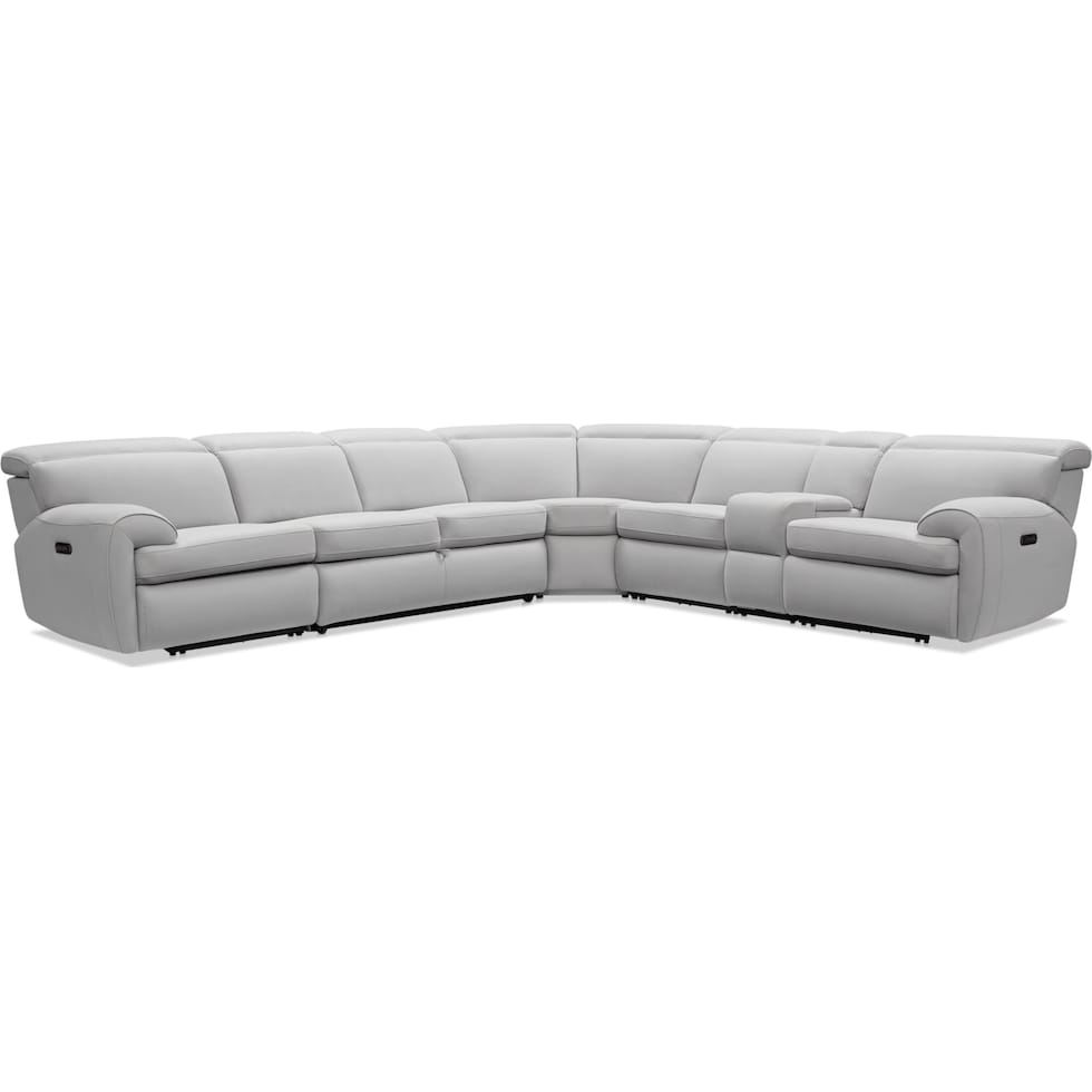 aero gray sleeper sectional   