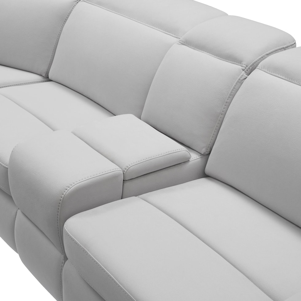 aero gray sleeper sectional   