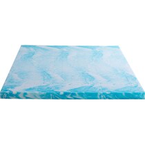 aerofusion blue king mattress topper   