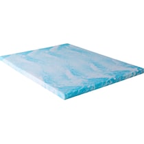 aerofusion blue king mattress topper   