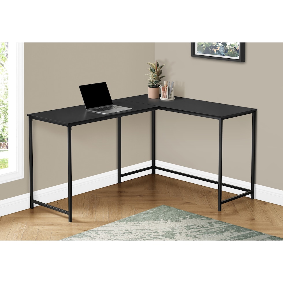 aethel black desk   