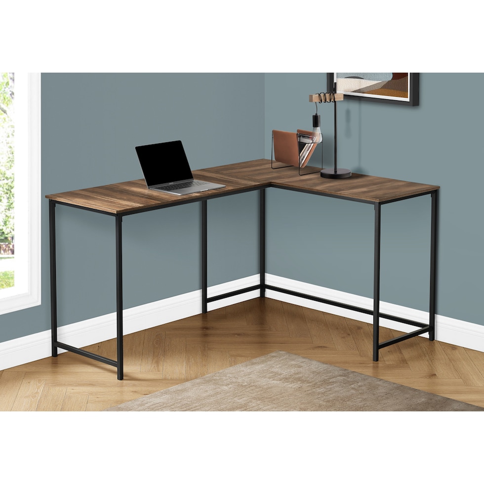 aethel dark brown desk   