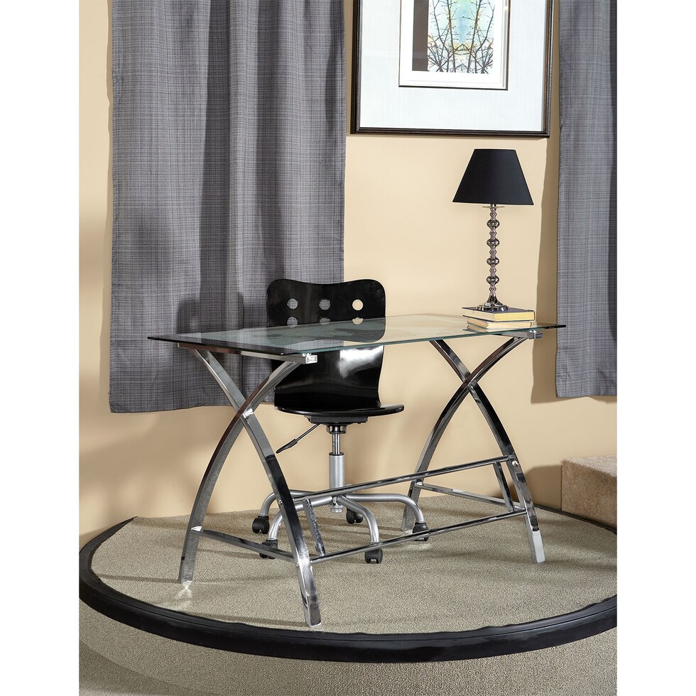 aether chrome desk   
