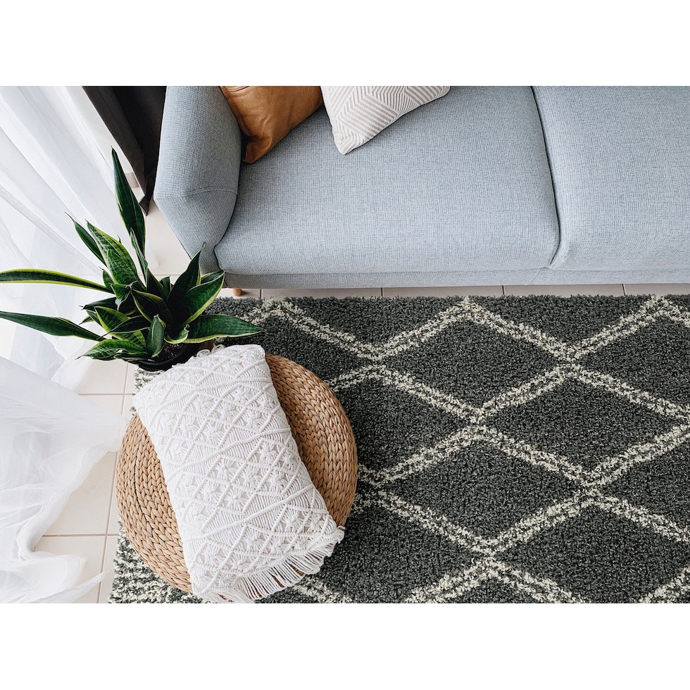 agave gray rug   