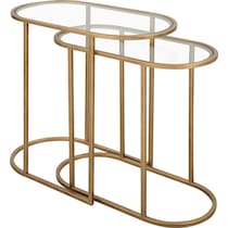 ahmir gold end table   
