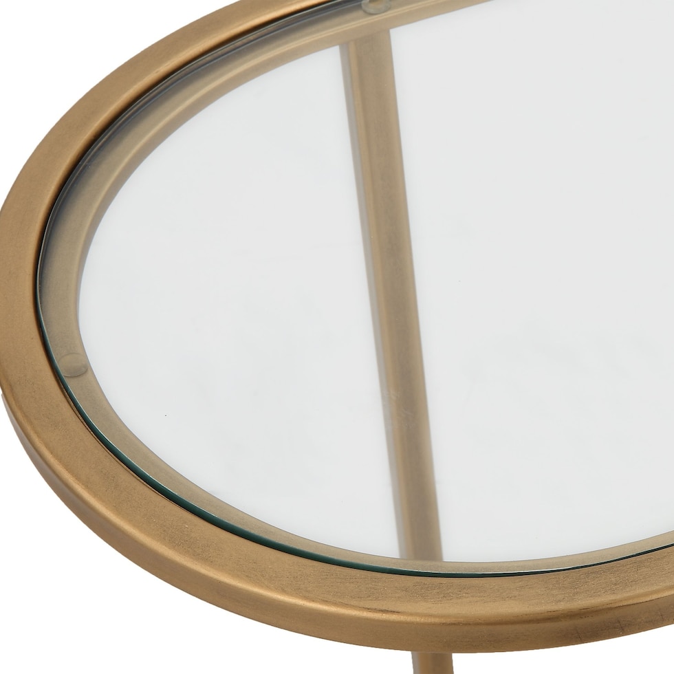 ahmir gold end table   