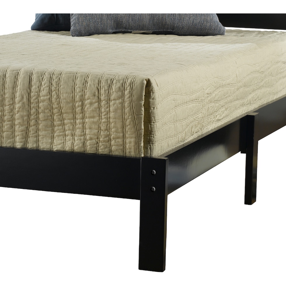 aiden black twin bed   