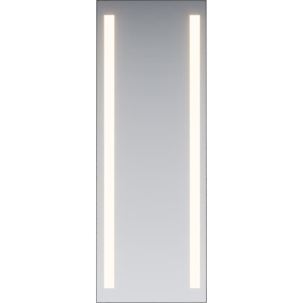alaina silver floor mirror   